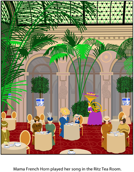 Mama French Horn play at the Rtz